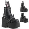 DemoniaCult - CAMEL202 Platform Boots - Black Product image
